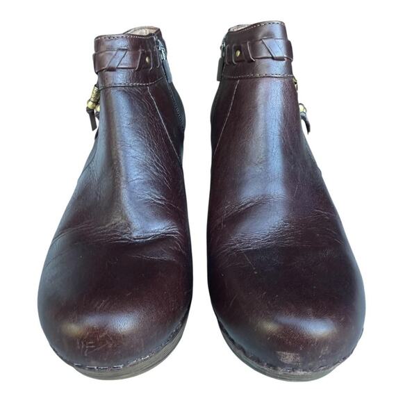 Dansko Dabney Ankle Boot Women size 39 US 8.5-9 Brown Leather - Picture 3 of 6